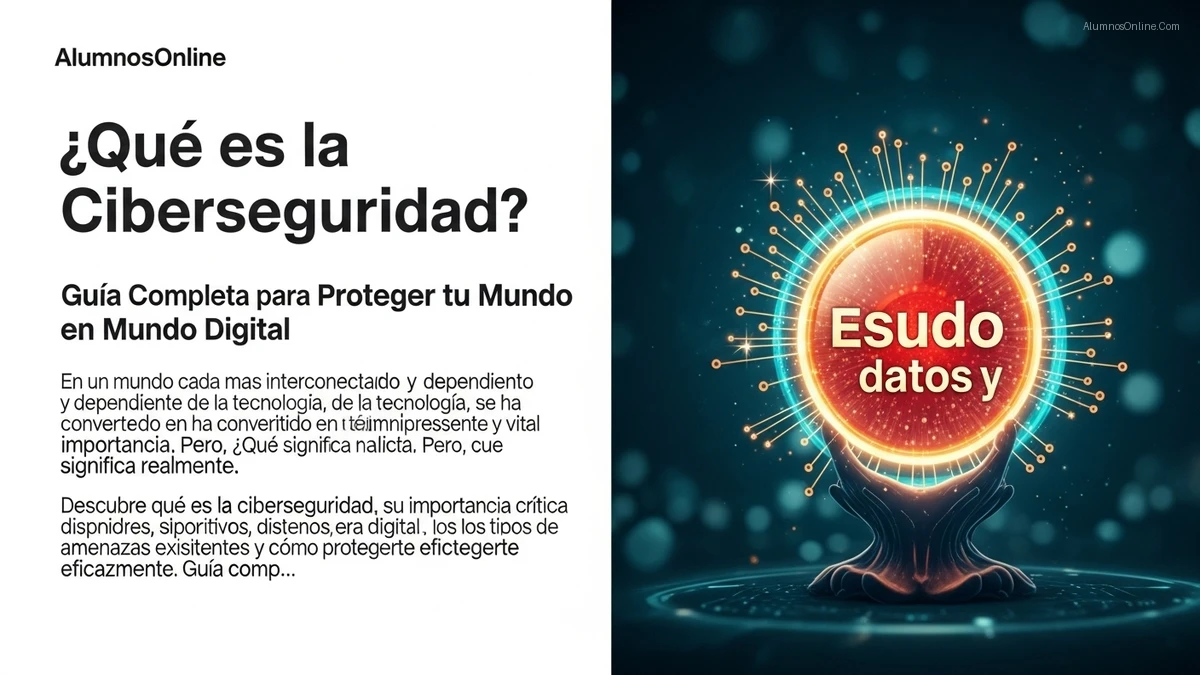 Â¿QuÃ© es la Ciberseguridad? Una GuÃ­a Detallada para Entender y Proteger tu Entorno Digital