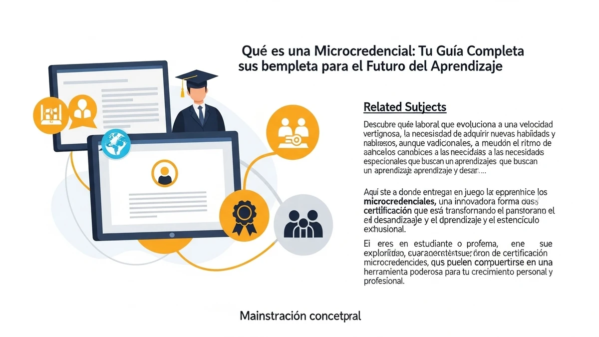 Â¿QuÃ© es una Microcredencial? La RevoluciÃ³n del Aprendizaje y el Desarrollo Profesional