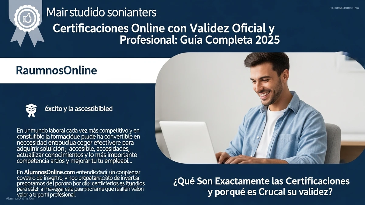 Certificaciones Online con Validez: Tu Pasaporte al Ãxito Profesional en la Era Digital