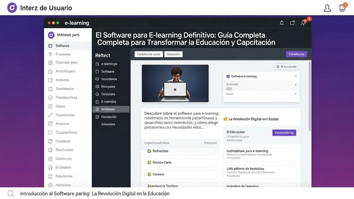 El Software para E-learning Definitivo: GuÃ­a Completa para Transformar la EducaciÃ³n y CapacitaciÃ³n en AlumnosOnline.com